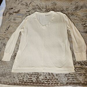 Abercrombie & Fitch Soft A & F Cozy V-neck long sleeve pull over shirt S